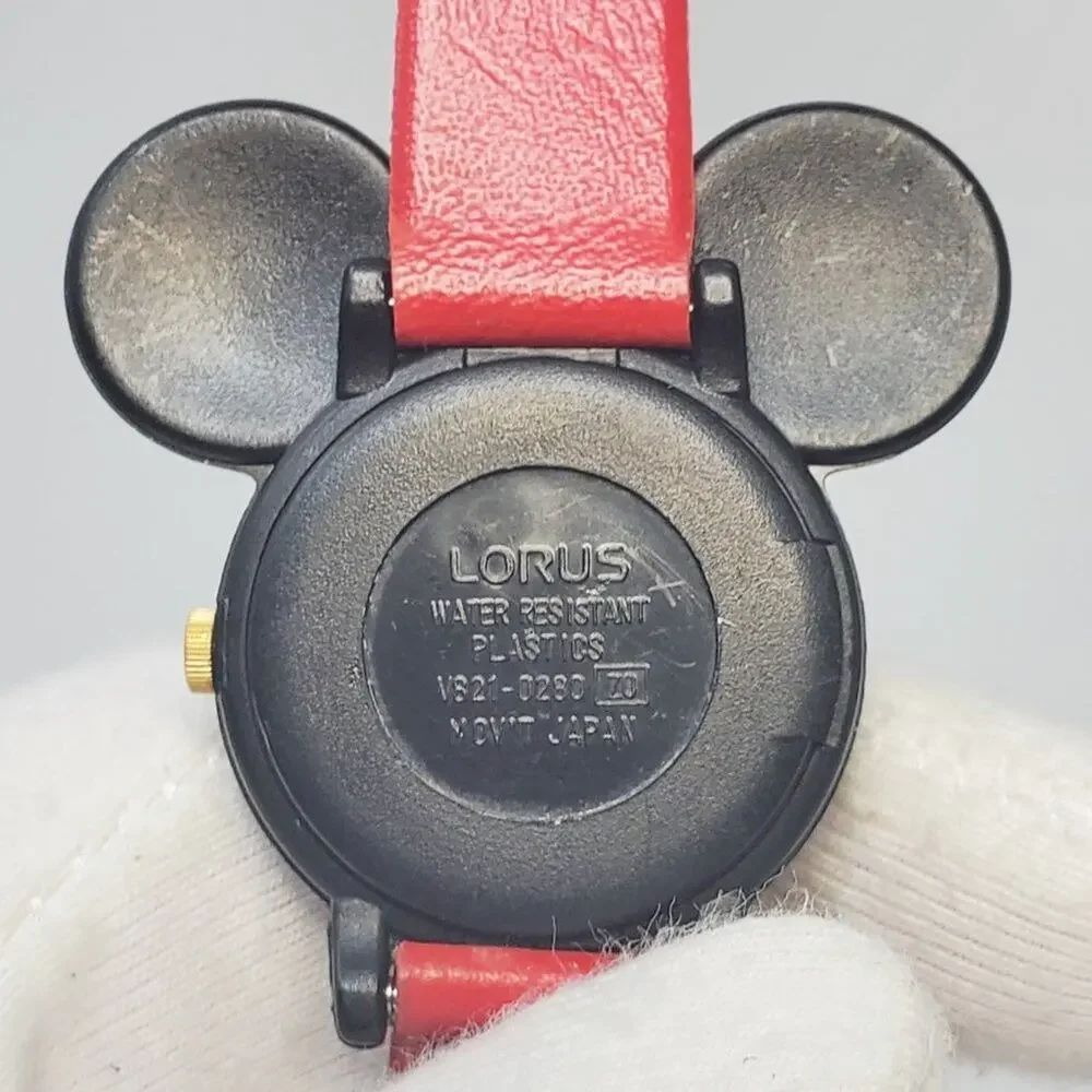 Vintage Disney X Lorus Mickey Mouse Black Ears Watch